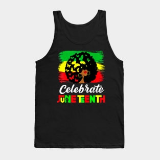 Juneteenth Afro Woman Black Queen African American Melanin Tank Top